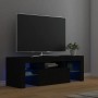 Mueble de TV con luces LED negro 120x35x40 cm en Muebles TV | Comprar online en Foru.es