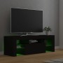 Mueble de TV con luces LED negro 120x35x40 cm en Muebles TV | Comprar online en Foru.es