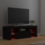 Mueble de TV con luces LED negro 120x35x40 cm en Muebles TV | Comprar online en Foru.es
