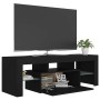 Mueble de TV con luces LED negro 120x35x40 cm en Muebles TV | Comprar online en Foru.es