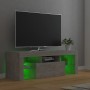 Mueble de TV con luces LED gris hormigón 120x35x40 cm en Muebles TV | Comprar online en Foru.es