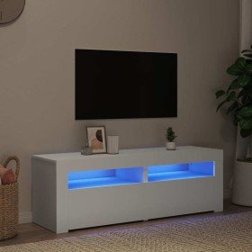 Mueble para TV con luces LED blanco 120x35x40 cm en Muebles TV | Comprar online en Foru.es