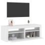 Mueble para TV con luces LED blanco 120x35x40 cm en Muebles TV | Comprar online en Foru.es