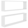Estante cubo de pared 2 uds madera contrachapada 100x15x30 cm de vidaXL, Estantes y estanterías - Ref: Foro24-807079, Precio:...