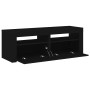 Mueble de TV con luces LED negro 120x35x40 cm en Muebles TV | Comprar online en Foru.es