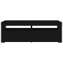 Mueble de TV con luces LED negro 120x35x40 cm en Muebles TV | Comprar online en Foru.es