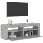Mueble de TV con luces LED gris hormigón 120x35x40 cm en Muebles TV | Comprar online en Foru.es