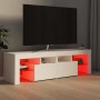 Mueble de TV con luces LED blanco 140x36,6x40 cm en Muebles TV | Comprar online en Foru.es
