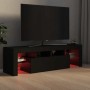 Mueble de TV con luces LED negro 140x36,5x40 cm en Muebles TV | Comprar online en Foru.es