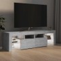 Mueble de TV con luces LED gris hormigón 140x36,5x40 cm en Muebles TV | Comprar online en Foru.es