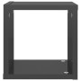 Estantes cubo de pared 6 unidades gris brillo 22x15x22 cm de vidaXL, Estantes y estanterías - Ref: Foro24-807078, Precio: 35,...