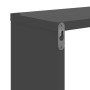 Estantes cubo de pared 6 unidades gris brillo 22x15x22 cm de vidaXL, Estantes y estanterías - Ref: Foro24-807078, Precio: 35,...
