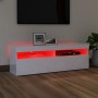 Mueble de TV con luces LED blanco brillante 120x35x40 cm en Muebles TV | Comprar online en Foru.es