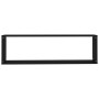 Estantes cubo de pared 2 uds contrachapado negro 100x15x30 cm de vidaXL, Estantes y estanterías - Ref: Foro24-807082, Precio:...