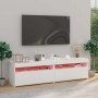 Muebles de TV con luces LED 2 unidades blanco 75x35x40 cm en Muebles TV | Comprar online en Foru.es