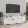 Muebles de TV con luces LED 2 unidades blanco 75x35x40 cm en Muebles TV | Comprar online en Foru.es