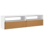 Muebles de TV con luces LED 2 unidades blanco 75x35x40 cm en Muebles TV | Comprar online en Foru.es