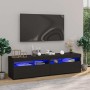 Muebles de TV con luces LED 2 unidades negro 75x35x40 cm en Muebles TV | Comprar online en Foru.es