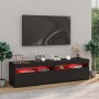 Muebles de TV con luces LED 2 unidades negro 75x35x40 cm en Muebles TV | Comprar online en Foru.es
