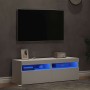 Muebles de TV con luces LED 2 uds blanco 60x35x40 cm en Muebles TV | Comprar online en Foru.es
