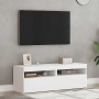 Muebles de TV con luces LED 2 uds blanco 60x35x40 cm en Muebles TV | Comprar online en Foru.es