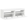 Muebles de TV con luces LED 2 uds blanco 60x35x40 cm en Muebles TV | Comprar online en Foru.es