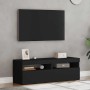 Muebles de TV con luces LED 2 uds negro 60x35x40 cm en Muebles TV | Comprar online en Foru.es