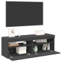 Muebles de TV con luces LED 2 uds gris 60x35x40 cm en Muebles TV | Comprar online en Foru.es