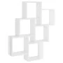 Estante cubo de pared contrachapado blanco brillante 78x15x93cm de vidaXL, Estantes y estanterías - Ref: Foro24-807175, Preci...