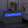 Mueble de TV con luces LED gris hormigón 60x35x40 cm en Muebles TV | Comprar online en Foru.es