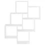 Estante cubo de pared contrachapado blanco brillante 78x15x93cm de vidaXL, Estantes y estanterías - Ref: Foro24-807175, Preci...