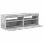 Muebles de TV con luces LED 2 uds gris hormigón 60x35x40 cm en Muebles TV | Comprar online en Foru.es