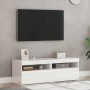 Muebles de TV con luces LED 2 uds blanco brillante 60x35x40 cm en Muebles TV | Comprar online en Foru.es