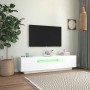 Mueble para TV con luces LED blanco 160x35x40 cm en Muebles TV | Comprar online en Foru.es