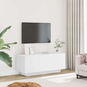 Mueble para TV madera contrachapada blanco 100x35x40 cm en Muebles TV | Comprar online en Foru.es