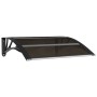 Marquesina de puerta policarbonato negro 80x80 cm de vidaXL, Toldos - Ref: Foro24-153587, Precio: 37,00 €, Descuento: %