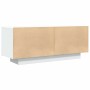 Mueble para TV madera contrachapada blanco 100x35x40 cm en Muebles TV | Comprar online en Foru.es