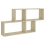 Estante de pared madera contrachapada roble Sonoma 100x18x53 cm de vidaXL, Estantes y estanterías - Ref: Foro24-807163, Preci...