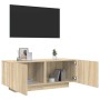 Mueble para TV madera contrachapada color roble 100x35x40 cm en Muebles TV | Comprar online en Foru.es