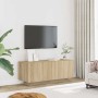 Mueble para TV madera contrachapada color roble 100x35x40 cm en Muebles TV | Comprar online en Foru.es