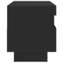 Mueble de TV con luces LED negro 80x35x40 cm en Muebles TV | Comprar online en Foru.es