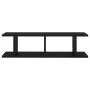 Estante de pared 2 uds madera contrachapada negro 75x18x20 cm de vidaXL, Estantes y estanterías - Ref: Foro24-807188, Precio:...