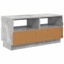 Mueble de TV con luces LED gris hormigón 80x35x40 cm en Muebles TV | Comprar online en Foru.es