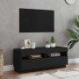 Mueble de TV con luces LED negro 100x35x40 cm en Muebles TV | Comprar online en Foru.es