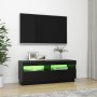 Mueble de TV con luces LED negro 100x35x40 cm en Muebles TV | Comprar online en Foru.es