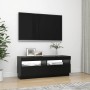 Mueble de TV con luces LED negro 100x35x40 cm en Muebles TV | Comprar online en Foru.es