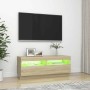 Mueble de TV con luces LED roble Sonoma 100x35x40 cm en Muebles TV | Comprar online en Foru.es