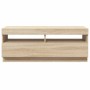 Mueble de TV con luces LED roble Sonoma 100x35x40 cm en Muebles TV | Comprar online en Foru.es