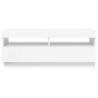 Mueble de TV con luces LED blanco brillante 100x35x40 cm en Muebles TV | Comprar online en Foru.es