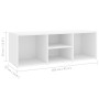 Banco zapatero de madera contrachapada blanco 105x35x35 cm en Zapateros y organizadores de calzado | Comprar online en Foru.es